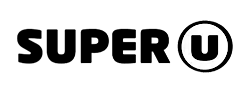 Super U logo, client of 55 agency