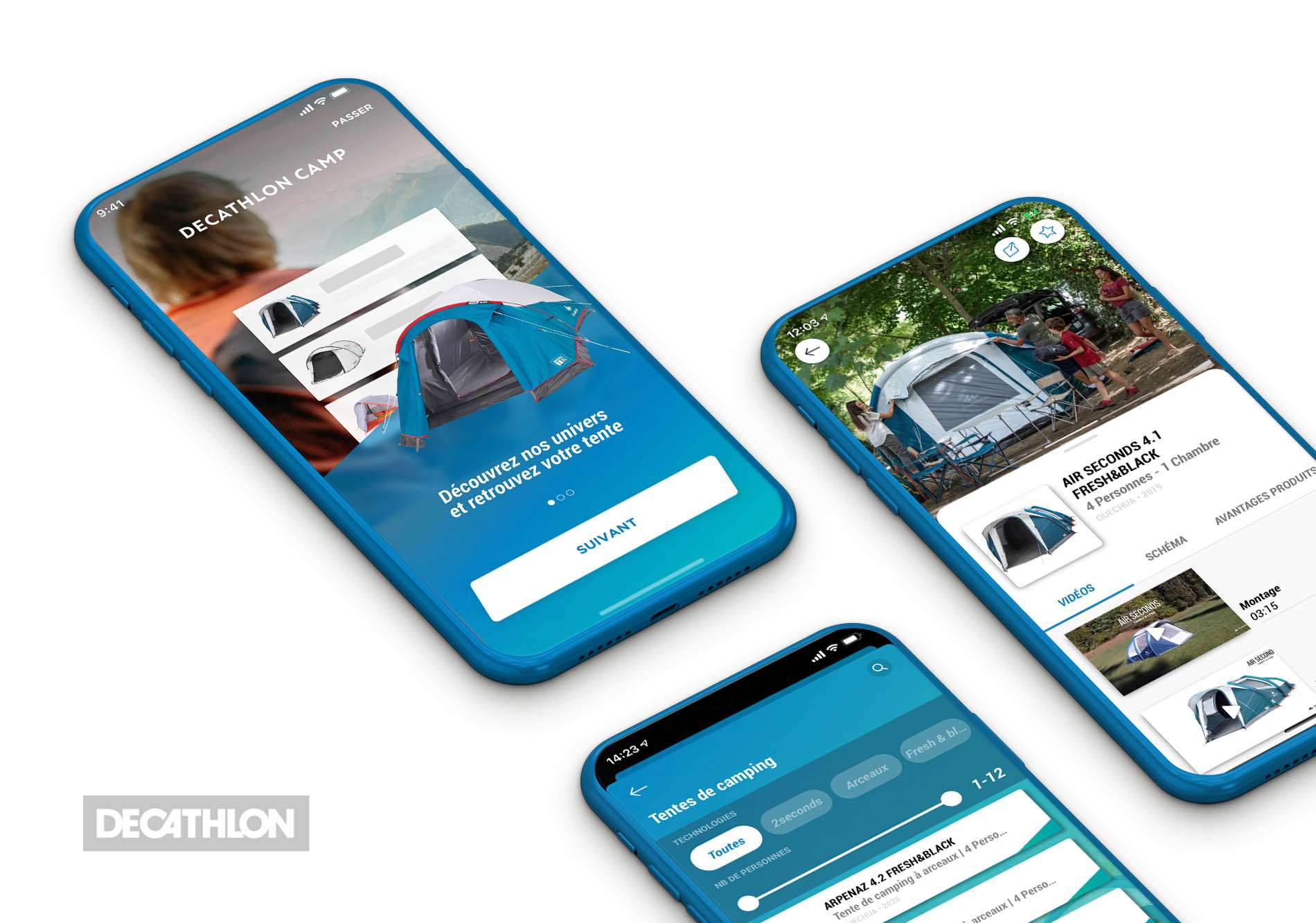 Decathlon Camp — Retail · Sport, a project delivered by 55 · agency